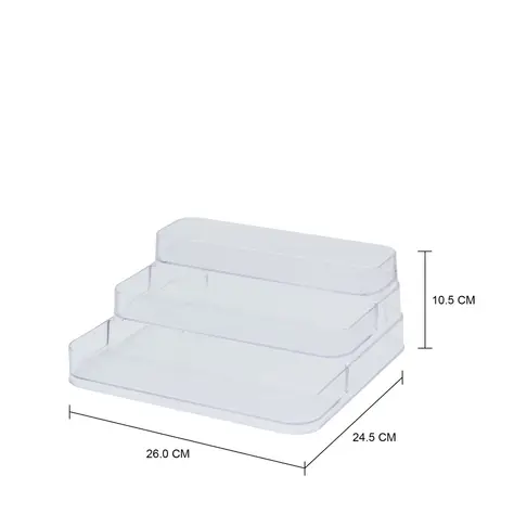 Imagem com medidas do produto ORGANIZADOR 3 NÍVEIS PRACTICAL