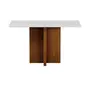 MESA DE JANTAR 1,30 M X 80 CM CROSS - FREIJÓ/BRANCO - Foto 1