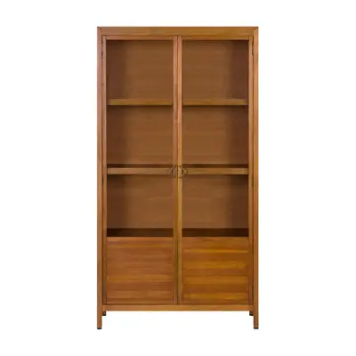 CRISTALEIRA 2 PORTAS 90 CM X 1,70 M MASCAVO