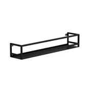 PRATELEIRA 10 CM X 60 CM X 12 CM OUTLINE SLIM - PRETO - Foto 1