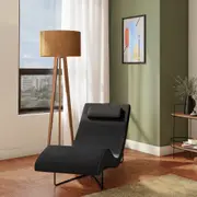 CHAISE LONGUE ALUA - PRETO/PRETO - Foto 5