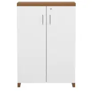 ARMÁRIO MÉDIO 2 PORTAS FIND - FREIJÓ/BRANCO - Foto 1