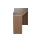 MESA TRAPEZOIDAL 1,45 M X 60 CM DIREITA FIND - FREIJÓ/BRANCO - Foto 1