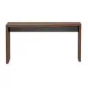 FREIJÓ/BRANCO - MESA DE ESCRITÓRIO TRAPEZOIDAL 1,45 M X 60 CM ESQUERDA FIND