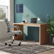 MESA DE ESCRITÓRIO 1,45 M X 60 CM FIND - FREIJÓ/BRANCO - Foto 3