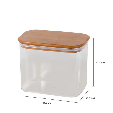 Imagem com medidas do produto POTE HERMÉTICO 1,7 L FONTAL POALES