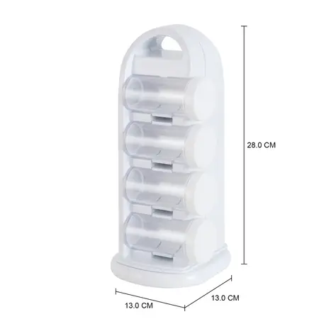 Imagem com medidas do produto PORTA-TEMPEROS COM 8 DAY HOME