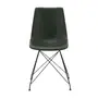 CADEIRA DE JANTAR GIPSY - PRETO/OLD GREEN - Foto 2