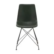 CADEIRA DE JANTAR GIPSY - PRETO/OLD GREEN - Foto 2