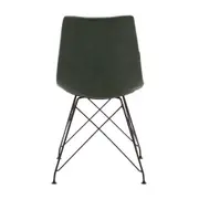 CADEIRA DE JANTAR GIPSY - PRETO/OLD GREEN - Foto 4