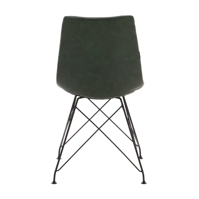 CADEIRA DE JANTAR GIPSY - PRETO/OLD GREEN - Foto 4