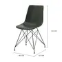 CADEIRA DE JANTAR GIPSY - PRETO/OLD GREEN - Foto 5