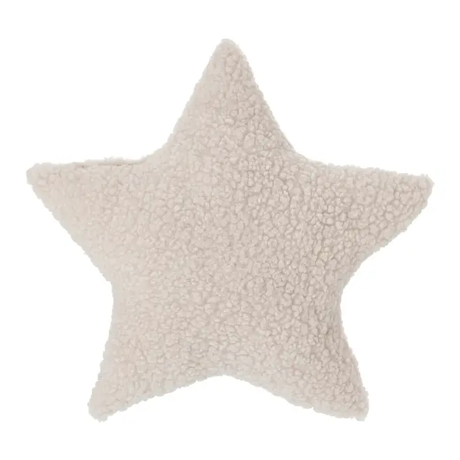 ALMOFADA ESTRELA 45 CM FINE FESTIVITY - AREIA - Foto 1