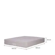 COLCHÃO COM MOLAS ENSACADAS QUEEN 1,58 M X 1,98 M X 28 CM MIDDLE - CINZA - Foto 4