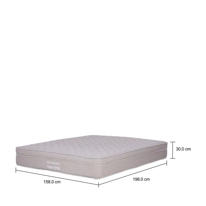 COLCHÃO COM MOLAS ENSACADAS QUEEN 1,58 M X 1,98 M X 28 CM MIDDLE - CINZA - Foto 4