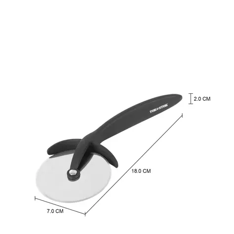 Imagem com medidas do produto CORTADOR DE PIZZA 17 CM FRATINI