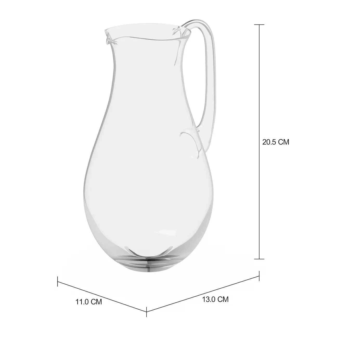 JARRA 1,1 L CRISTALIUM TITAN - INCOLOR - Foto 2