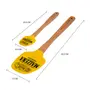 ESPÁTULA CONJUNTO COM 2 PEÇAS MAIZENA - AMARELO/FAIA - Foto 2