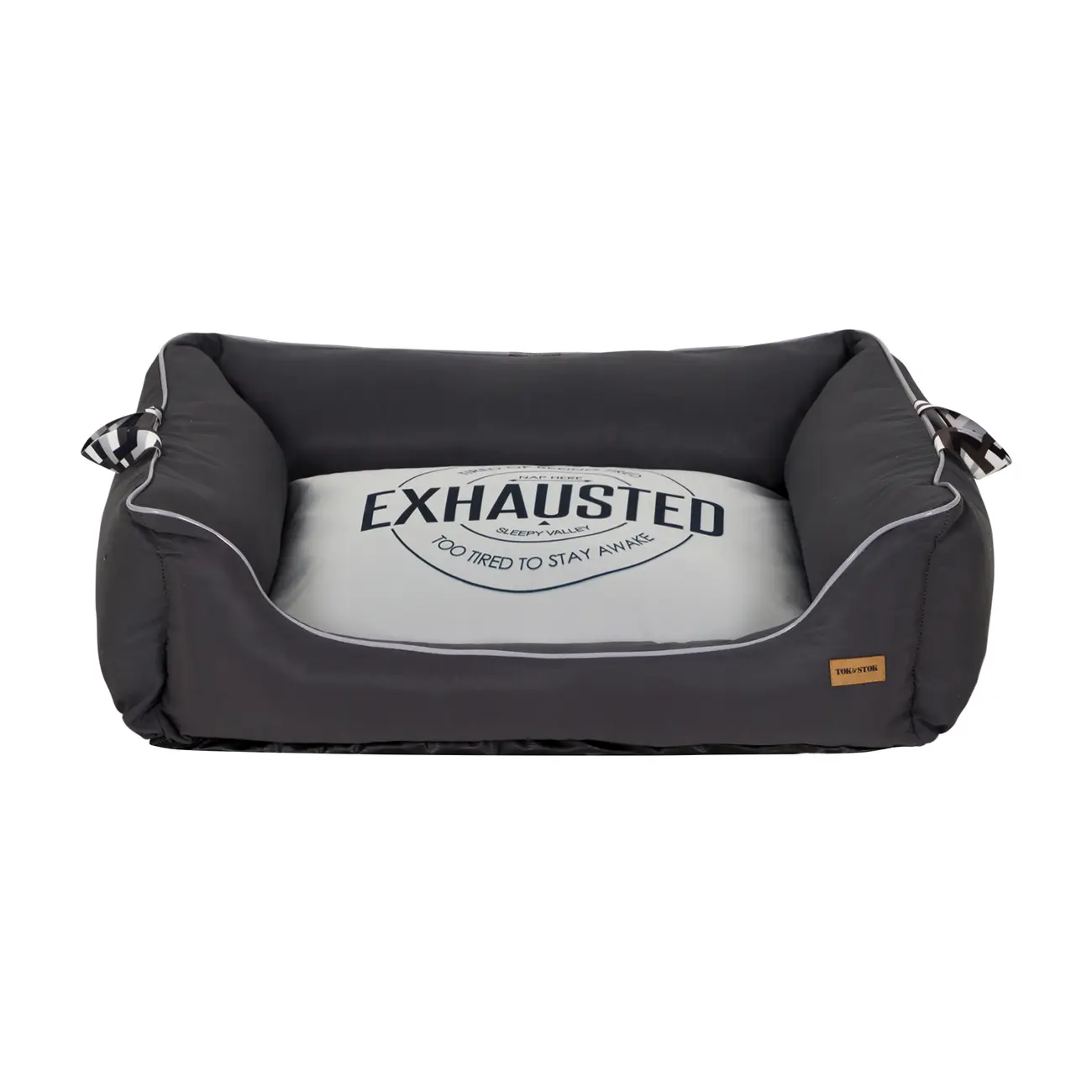 CAMA PARA PET M 65 CM X 55 CM EXHAUSTED - KONKRET/CINZA - Foto 1