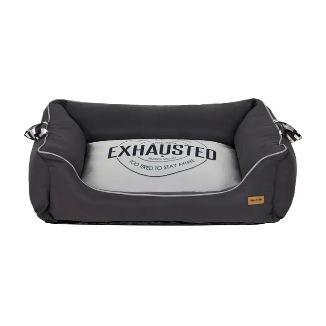 CAMA PARA PET M 65 CM X 55 CM EXHAUSTED - KONKRET/CINZA - Foto 1