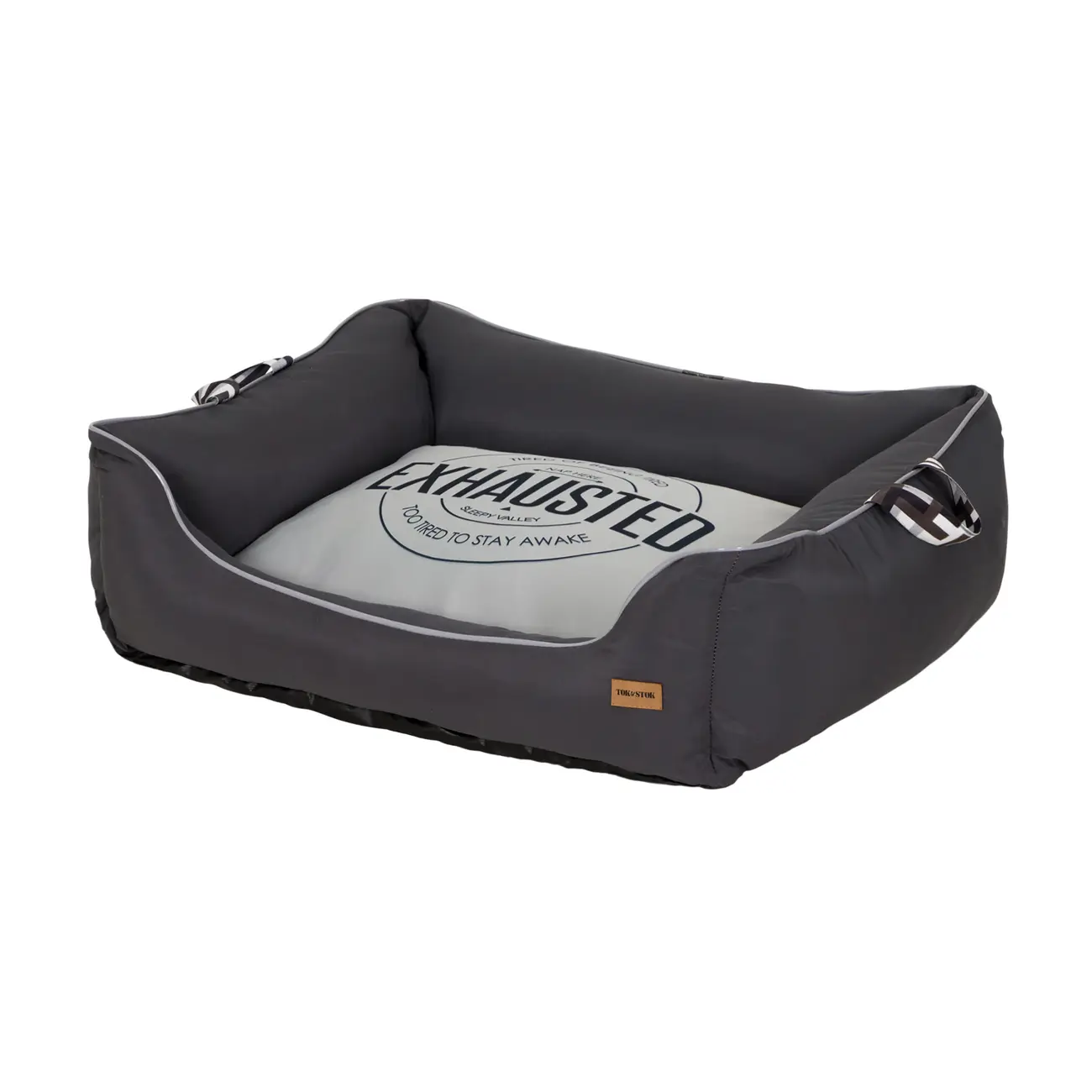 CAMA PARA PET M 65 CM X 55 CM EXHAUSTED - KONKRET/CINZA - Foto 2