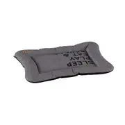 COLCHONETE PARA PET G 70 CM X 60 CM SLEEP, PLAY, EAT & REPEAT - CINZA/PRETO - Foto 1