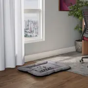 COLCHONETE PARA PET G 70 CM X 60 CM SLEEP, PLAY, EAT & REPEAT - CINZA/PRETO - Foto 3