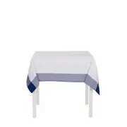 TOALHA DE MESA 1,40 M X 1,40 M MANGIAMO - AZUL/BRANCO - Foto 1