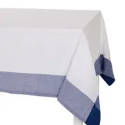 TOALHA DE MESA 1,40 M X 1,40 M MANGIAMO - AZUL/BRANCO - Foto 2