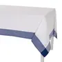 TOALHA DE MESA 1,40 M X 2,20 M MANGIAMO - AZUL/BRANCO - Foto 3