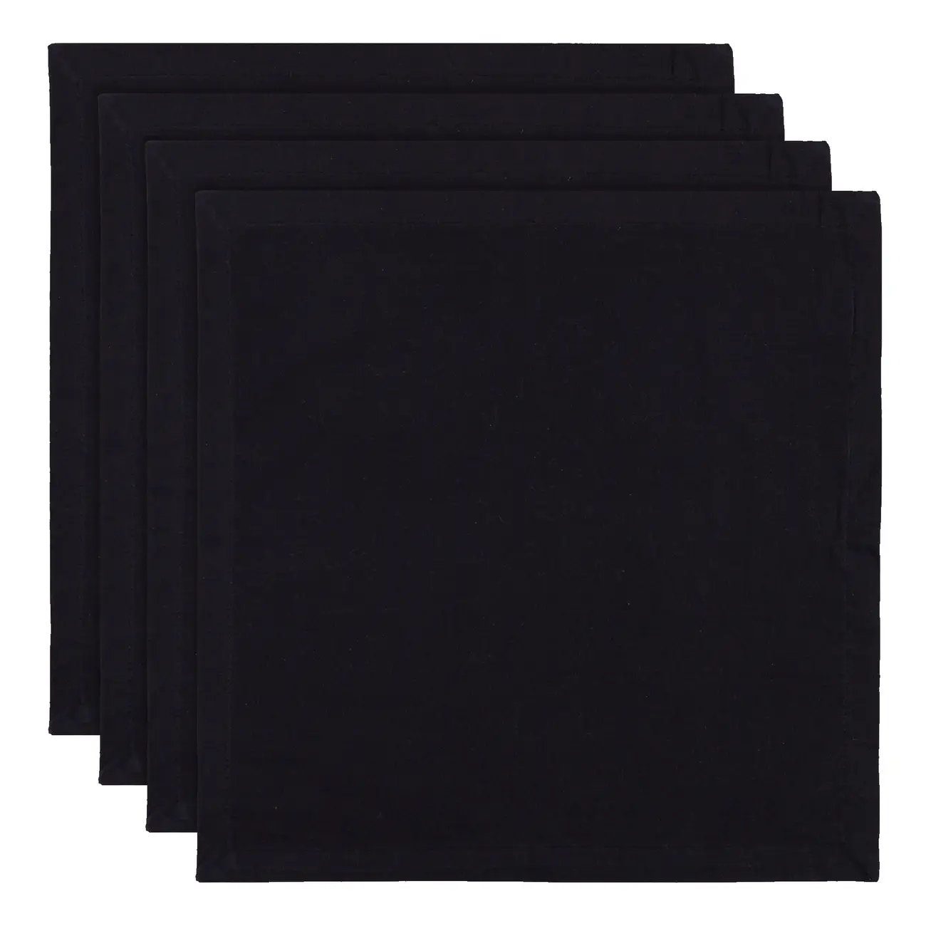 GUARDANAPO TC 40 CM X 40 CM COM 4 KIM COLOR - PRETO - Foto 1