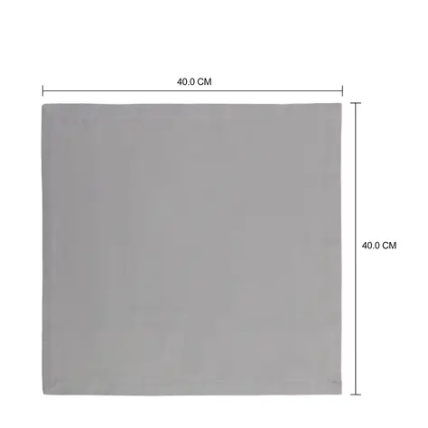 Imagem com medidas do produto GUARDANAPO TC 40 CM X 40 CM COM 4 KIM COLOR
