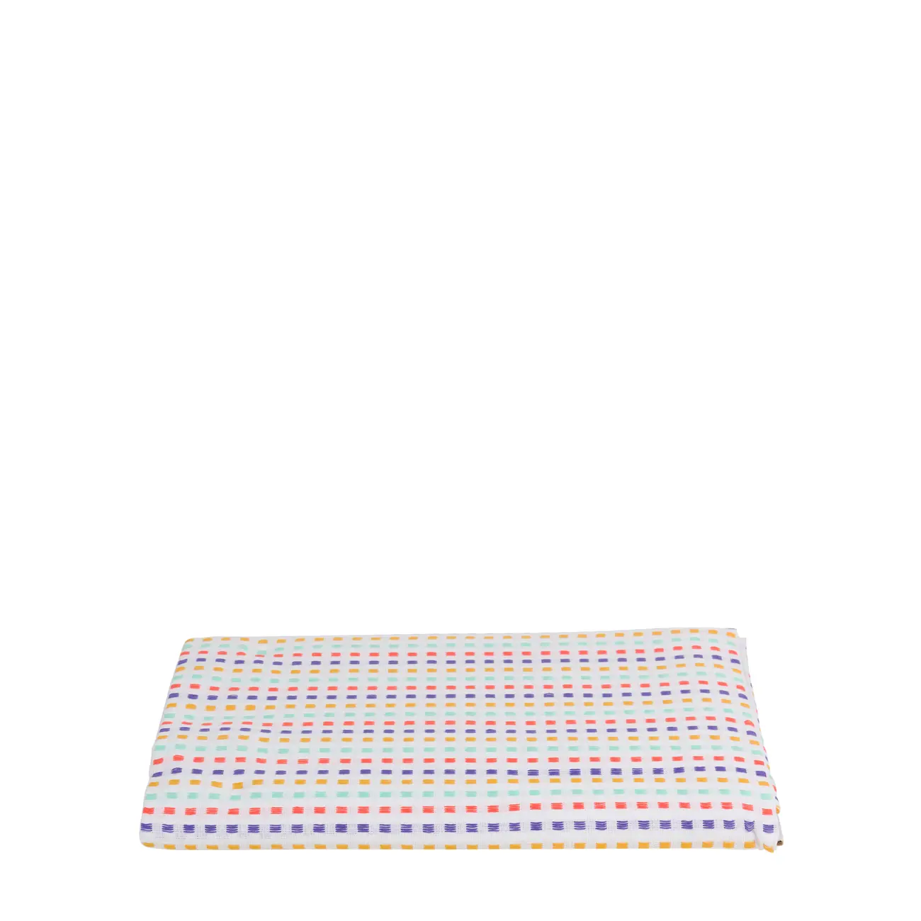 TOALHA DE MESA 1,40 M X 1,40 M PIC UP - BRANCO/CORES CALEIDOCOLOR - Foto 1