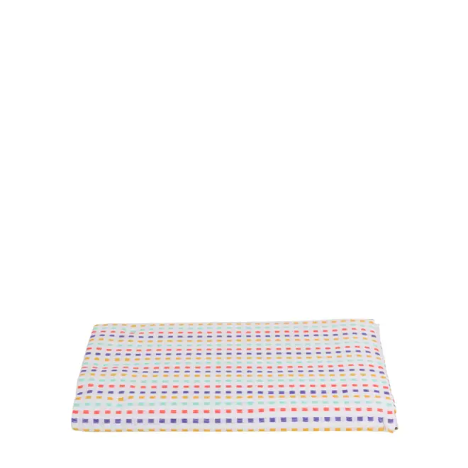 TOALHA DE MESA 1,40 M X 1,40 M PIC UP - BRANCO/CORES CALEIDOCOLOR - Foto 1