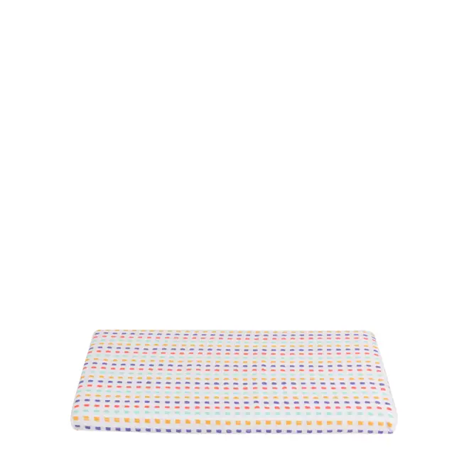 TOALHA DE MESA 1,40 M X 2,20 M PIC UP - BRANCO/CORES CALEIDOCOLOR - Foto 1