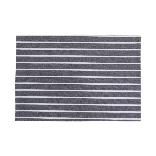 LUGAR AMERICANO TECIDO 48 CM X 33 CM RISQUIX - PRETO/BRANCO - Foto 1
