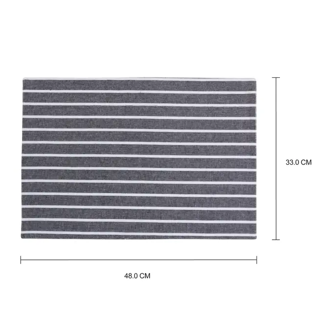 LUGAR AMERICANO TECIDO 48 CM X 33 CM RISQUIX - PRETO/BRANCO - Foto 5