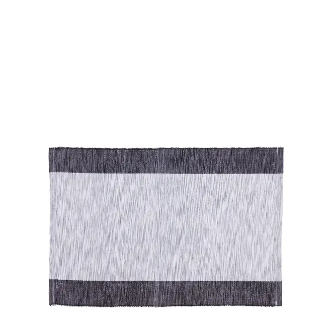 LUGAR AMERICANO 48 CM X 33 CM COM 4 VICKY - PRETO/BRANCO - Foto 1