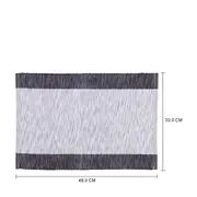 LUGAR AMERICANO 48 CM X 33 CM COM 4 VICKY - PRETO/BRANCO - Foto 5