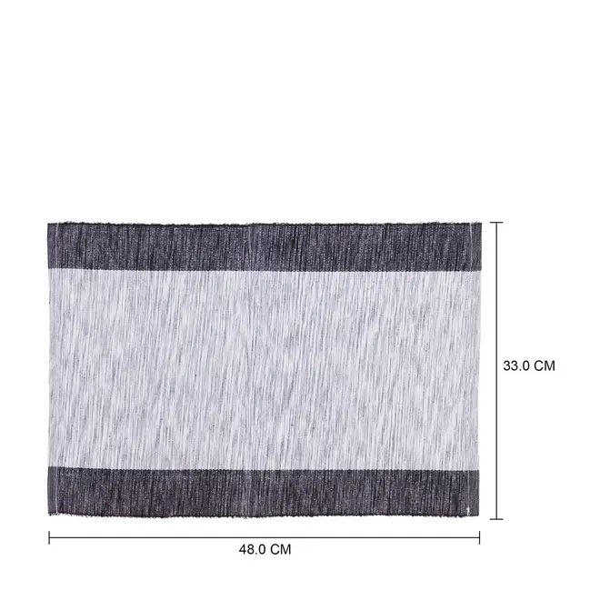 LUGAR AMERICANO 48 CM X 33 CM COM 4 VICKY - PRETO/BRANCO - Foto 5