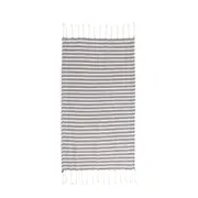 PANO DE PRATO 70 CM X 40 CM TOMÉ - CINZA/BRANCO - Foto 1