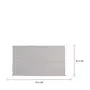 PANO DE PRATO 70 CM X 40 CM TOMÉ - CINZA/BRANCO - Foto 3