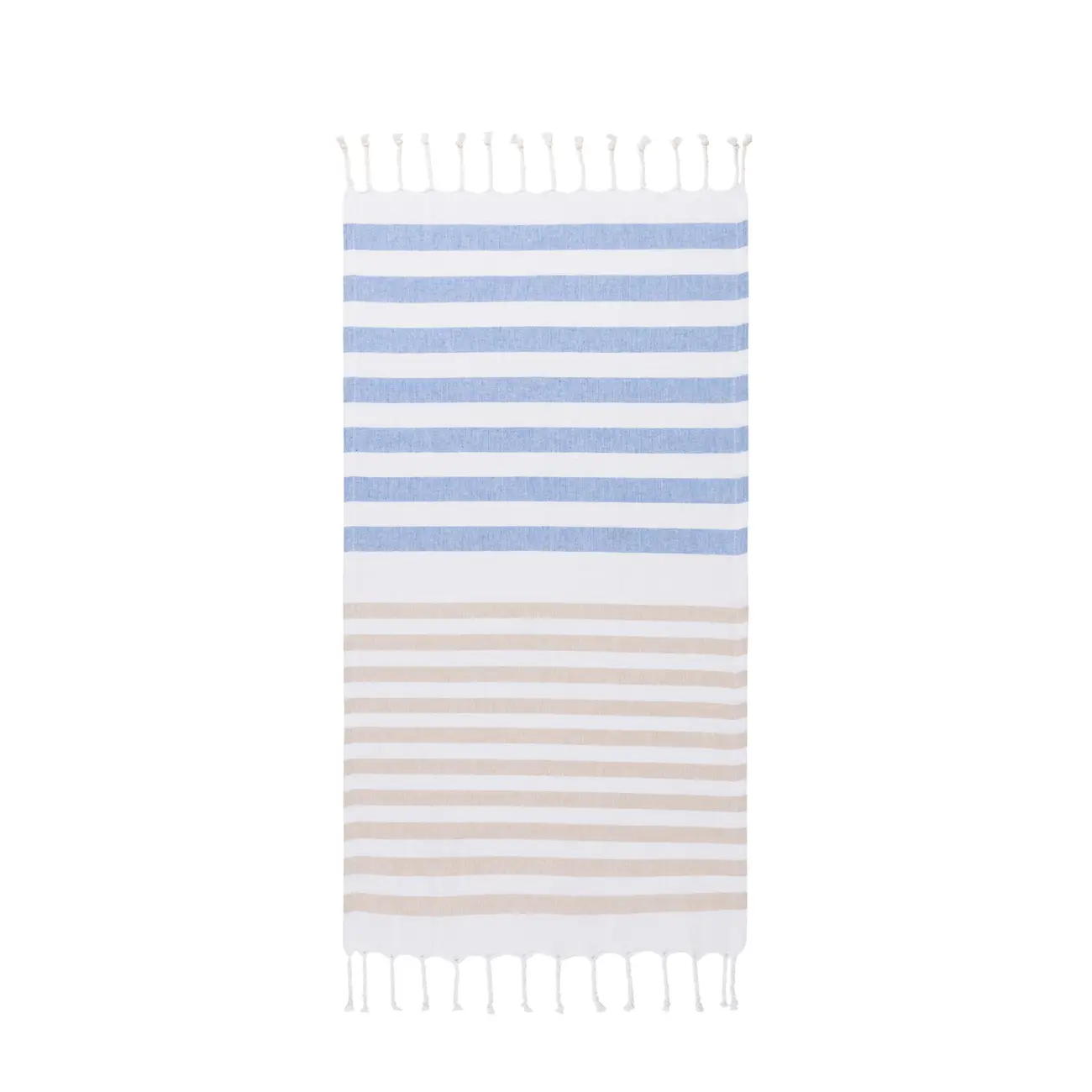 PANO DE PRATO 70 CM X 40 CM SCARLAT - AZUL CLARO/BRANCO - Foto 1