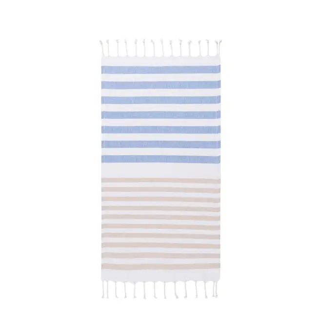 PANO DE PRATO 70 CM X 40 CM SCARLAT - AZUL CLARO/BRANCO - Foto 1