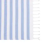 PANO DE PRATO 70 CM X 40 CM SCARLAT - AZUL CLARO/BRANCO - Foto 2