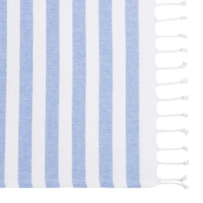 PANO DE PRATO 70 CM X 40 CM SCARLAT - AZUL CLARO/BRANCO - Foto 2