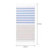 PANO DE PRATO 70 CM X 40 CM SCARLAT - AZUL CLARO/BRANCO - Foto 3