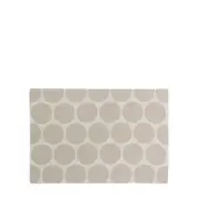 LUGAR AMERICANO TECIDO 33 CM X 48 CM POPINS - CAMELO/BRANCO - Foto 1