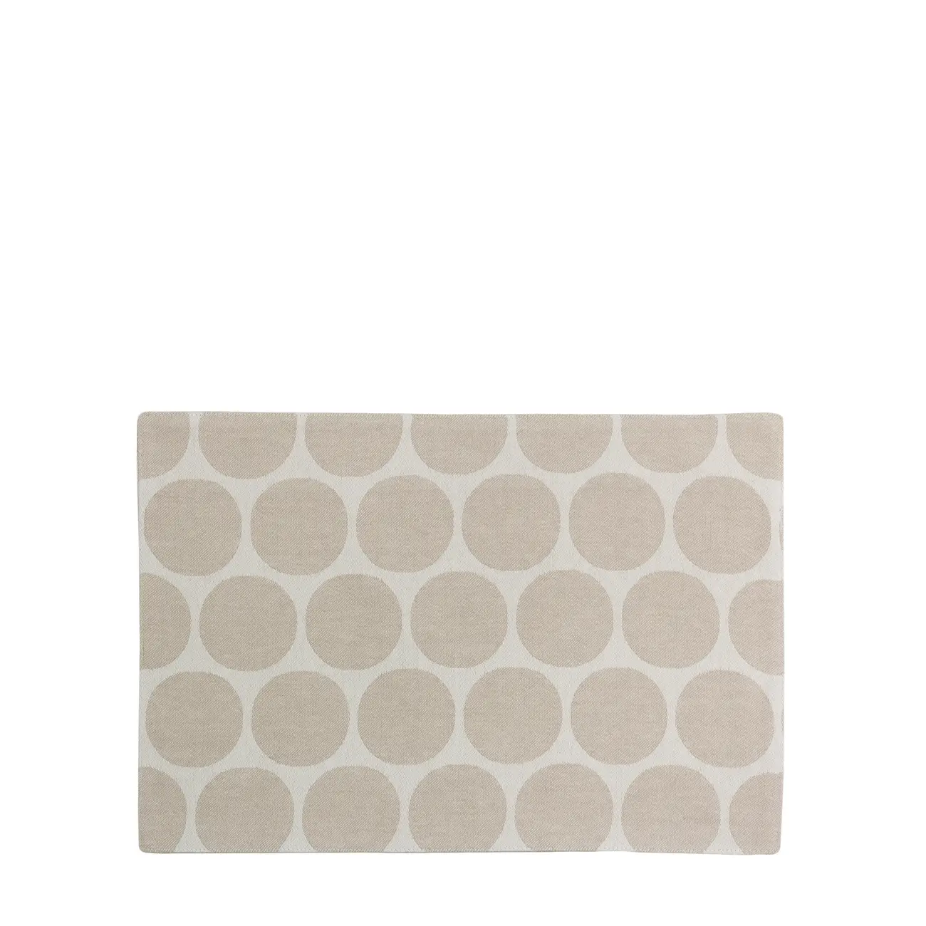LUGAR AMERICANO TECIDO 33 CM X 48 CM POPINS - CAMELO/BRANCO - Foto 1