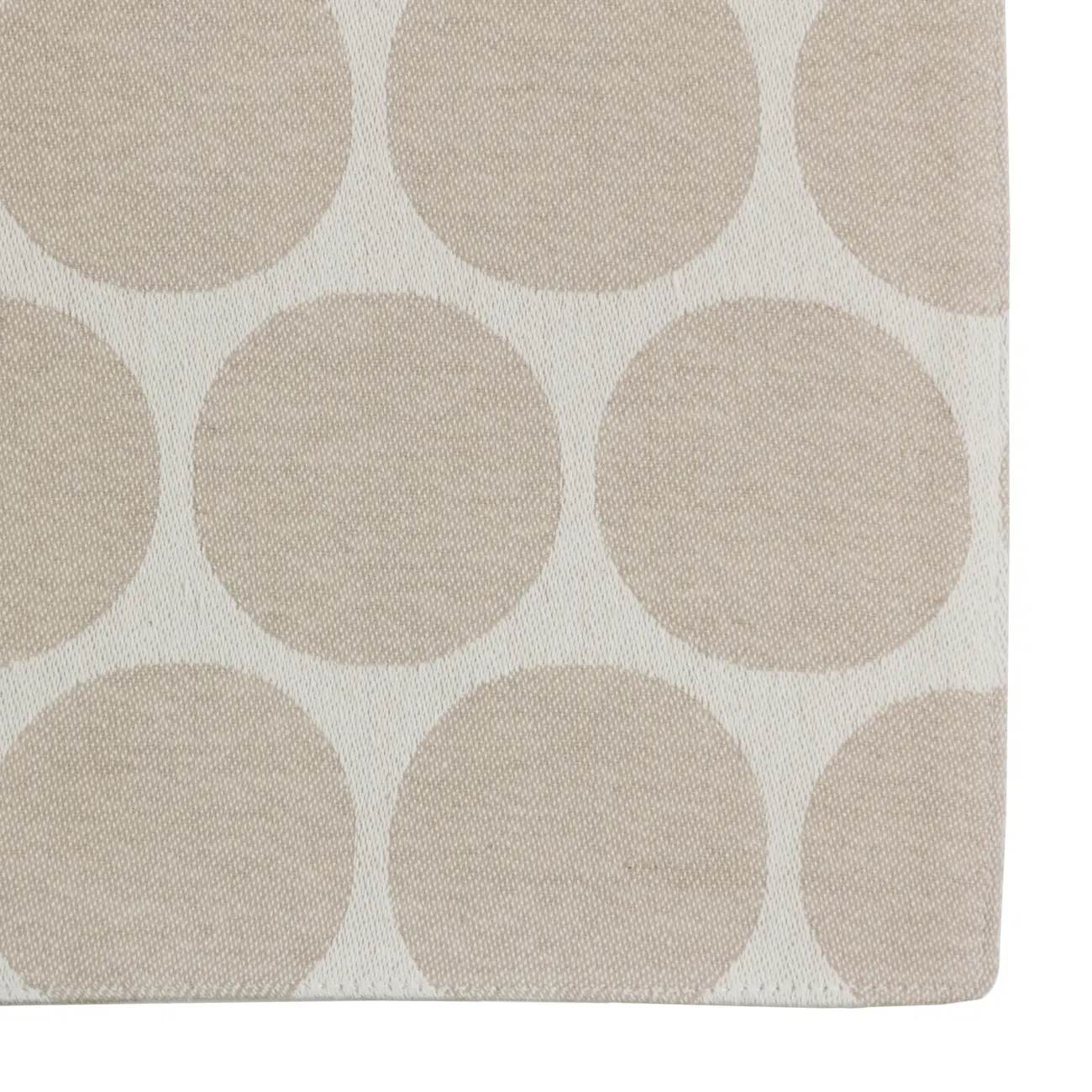 LUGAR AMERICANO TECIDO 33 CM X 48 CM POPINS - CAMELO/BRANCO - Foto 2